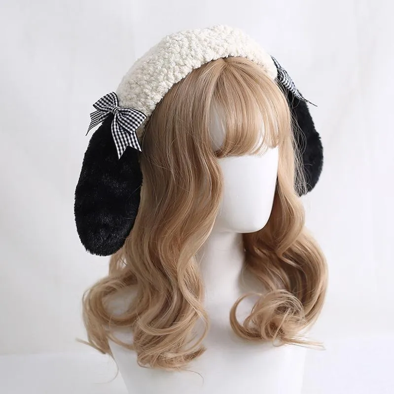 Xiaogui~Kawaii Pachocco Dog Ear Round Lolita Beret