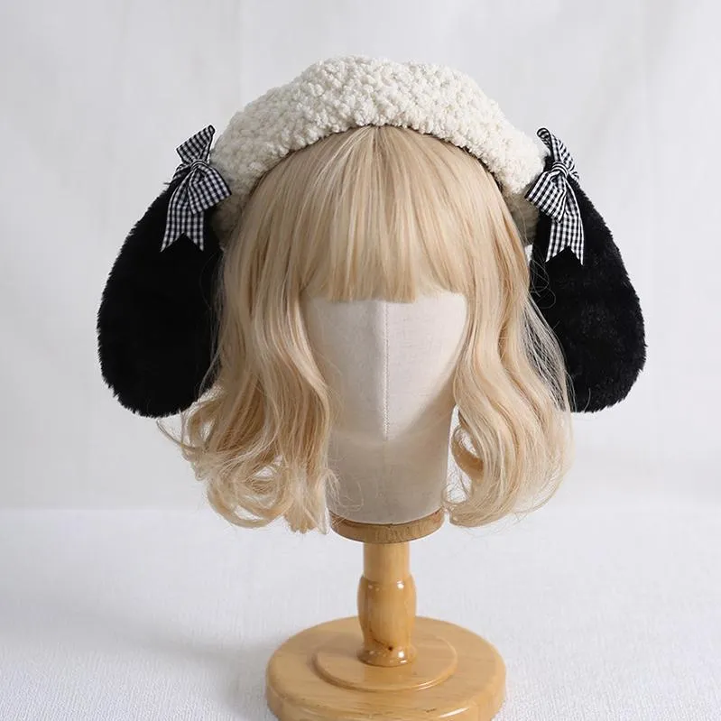 Xiaogui~Kawaii Pachocco Dog Ear Round Lolita Beret