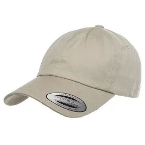 Yupoong Khaki Low Profile Cotton Twill Dad Hat
